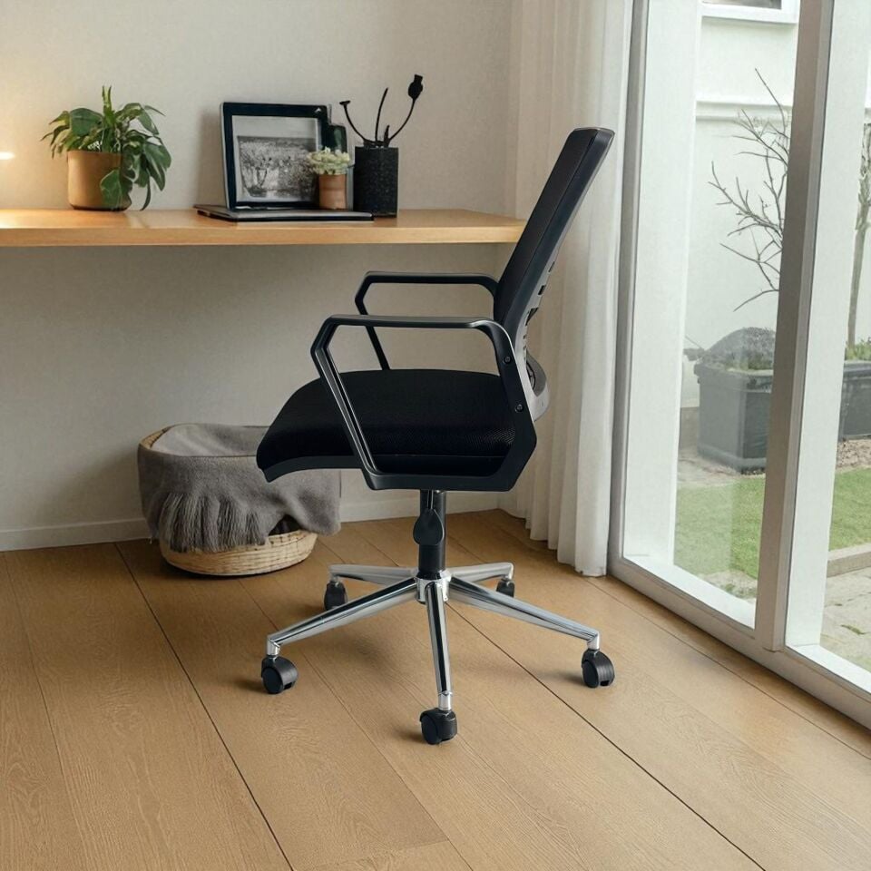 Neonx Leona Demir Ayaklı Çalışma Sandalyesi – Sağlamlık ve Ergonomiyi Buluşturan Tasarım