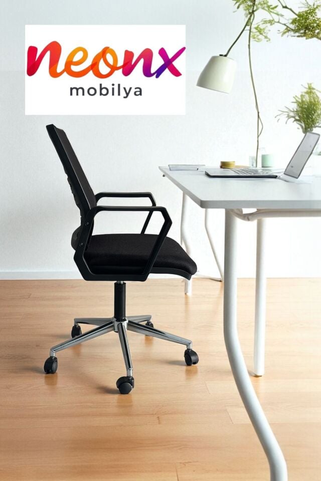 Neonx Leona Demir Ayaklı Çalışma Sandalyesi – Sağlamlık ve Ergonomiyi Buluşturan Tasarım