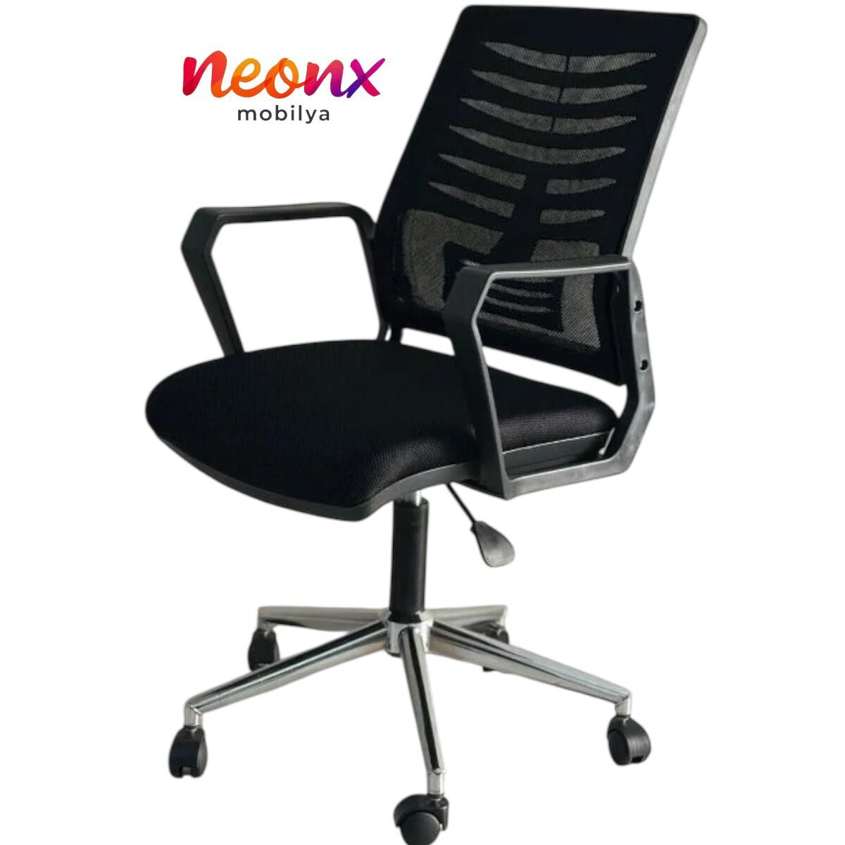 Neonx Leona Demir Ayaklı Çalışma Sandalyesi – Sağlamlık ve Ergonomiyi Buluşturan Tasarım