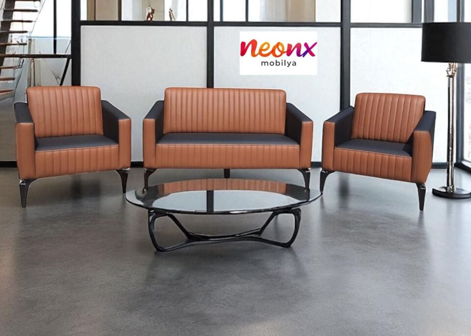 Neonx Sıla Ofis Kanepe Takımı | Modern Ofis Koltuk Takımı