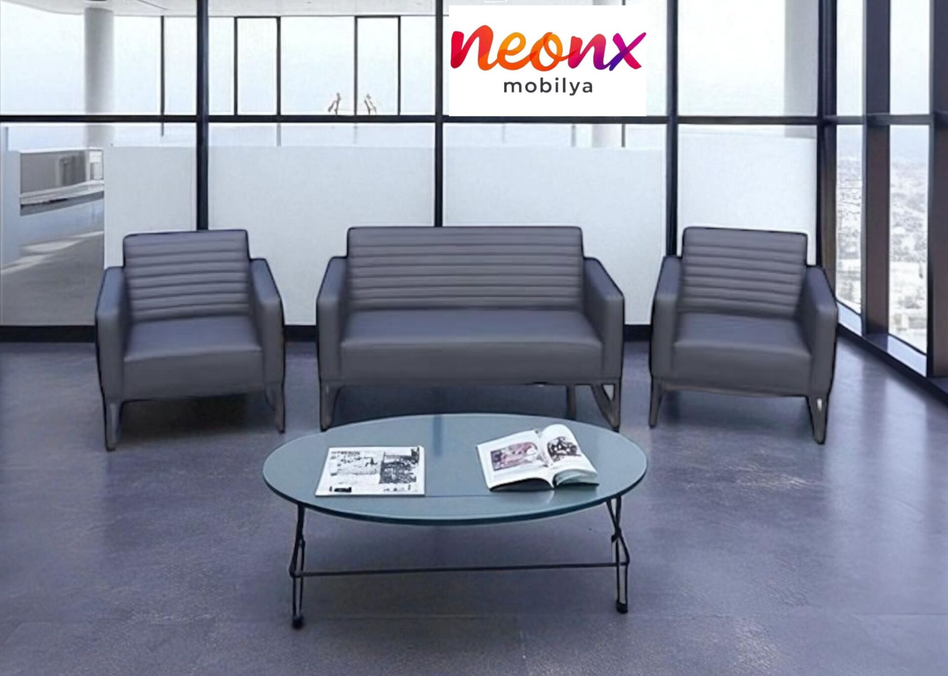 Neonx Sahra Ofis Kanepe Takımı | Modern Ofis Koltuk Takımı